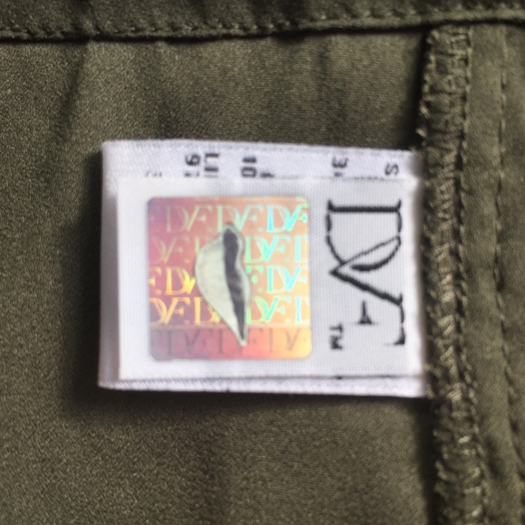 Diane Von Furstenberg Army Green Viera Lace Dress - Picture 6 of 7